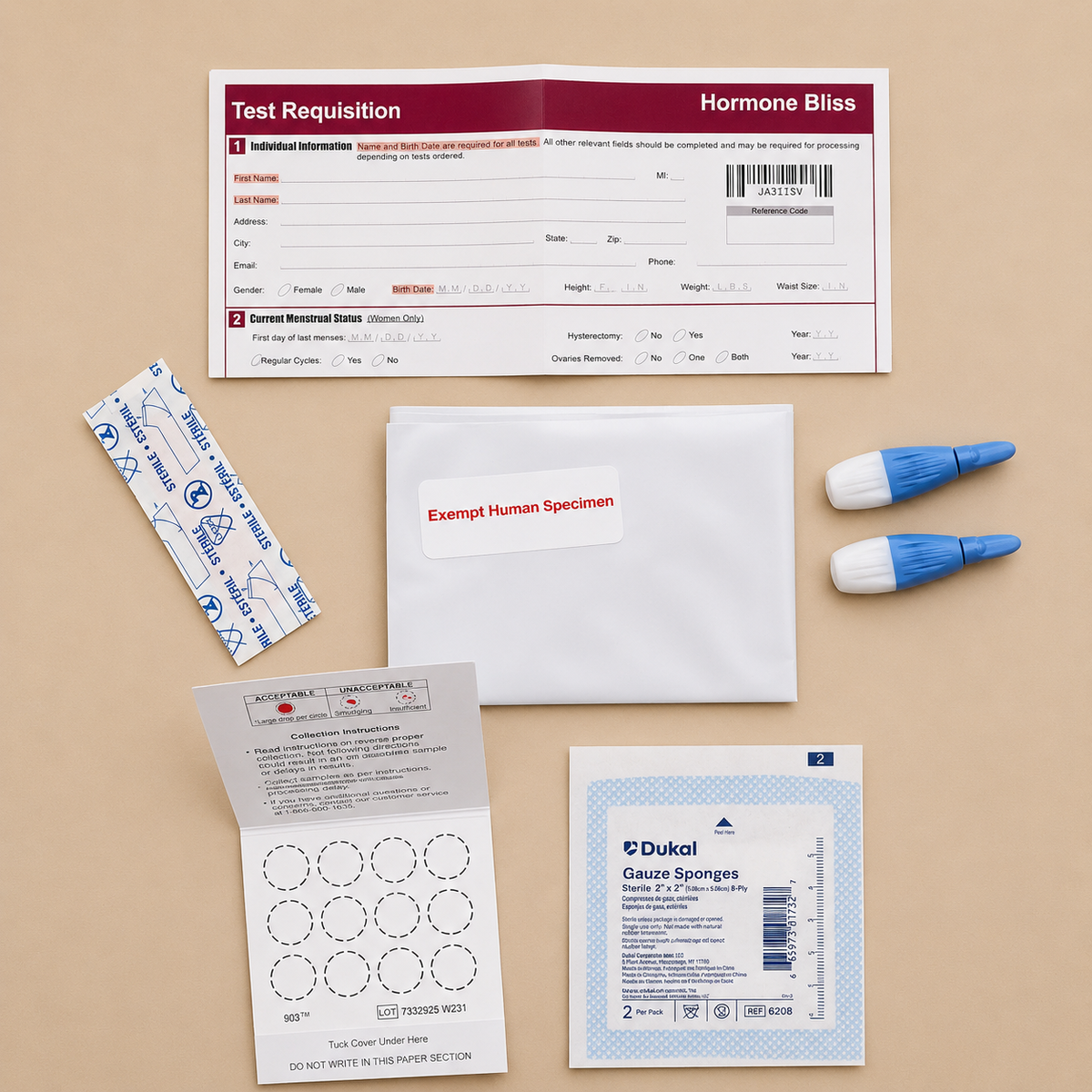 At-Home AMH Blood Spot Test Kit